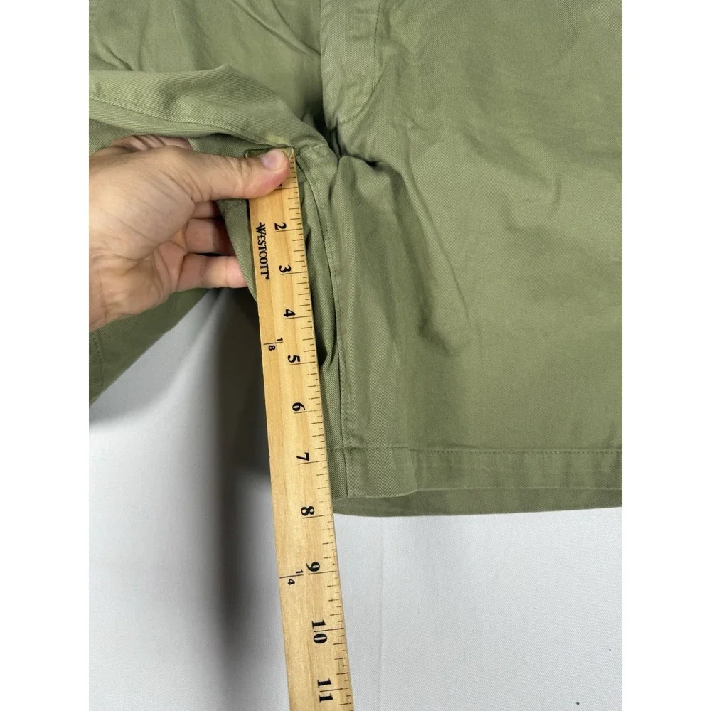 Taylor Stitch Shorts Mens 31 Green Chino Organic Cotton Camp Preppy 8